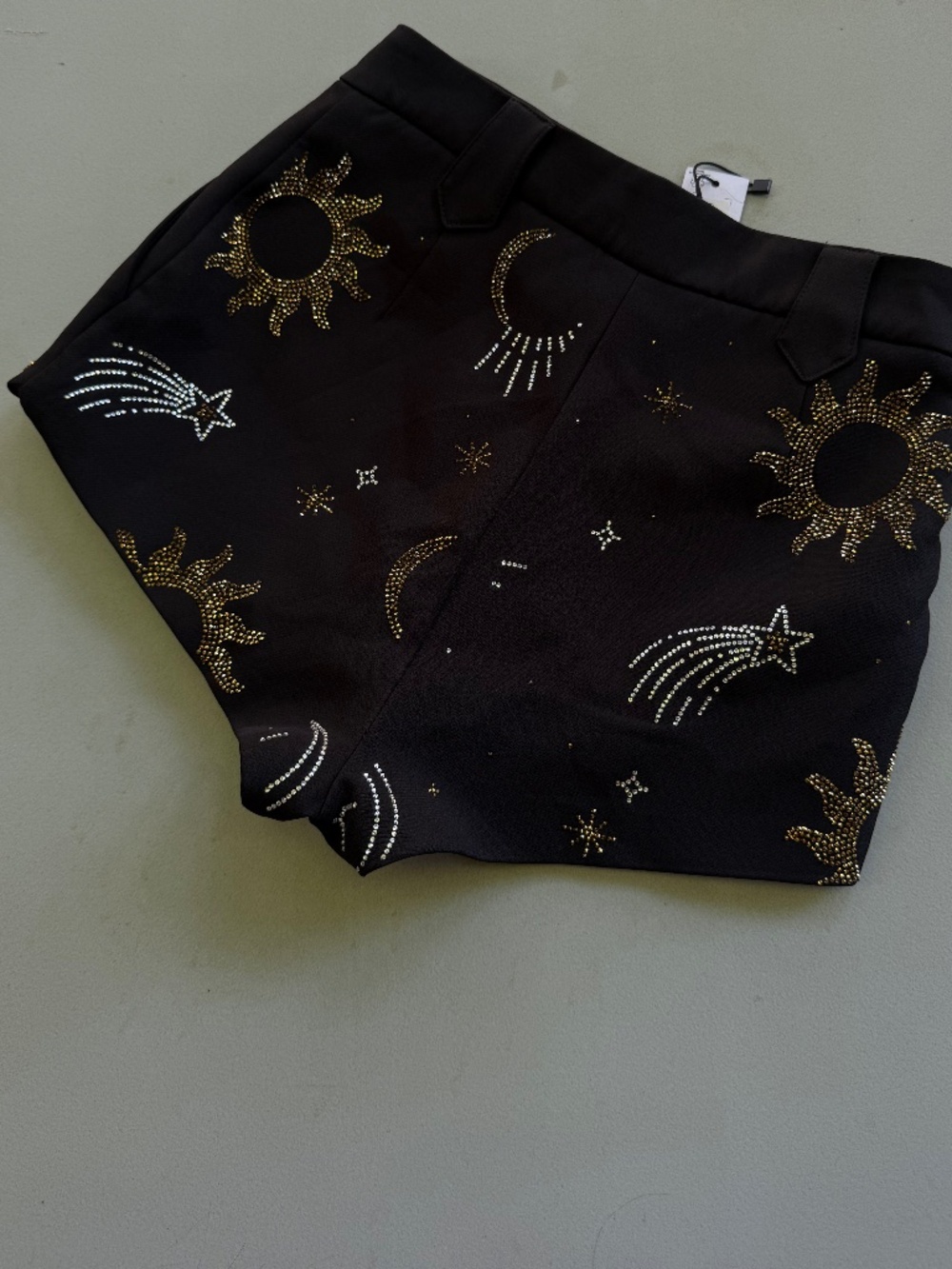 NWT Nasty Gal Celestial Rhinestone Embellished Shorts – Size S - Picture 4 of 5